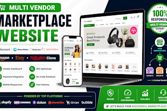 develop multi vendor ecommerce website cdiscount manomano veepee monoprix