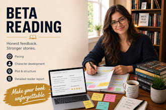 beta read your story and give detailed feedback