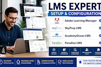 setup and configure adobe learning manager skyprep academyocean and paradiso lms
