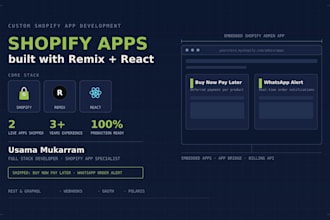build a custom shopify app using remix