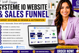 build systeme io landing page systeme io website expert systeme io sales funnel