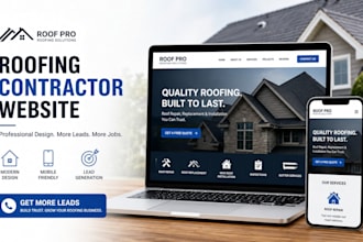 design a roofing contractor website in wordpress for lead generation