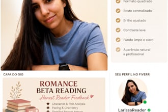 beta read romance novels and provide feedback