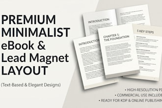 design a minimalist ebook and lead magnet layout