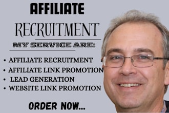 recruit influencers and affiliate for your program