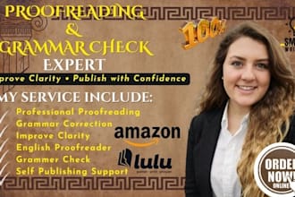 professionally proofread your writing for grammar and clarity