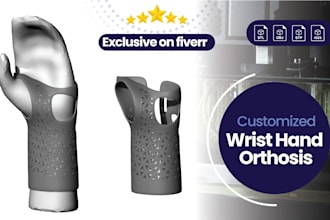 design custom 3d medicated wrist and hand orthosis