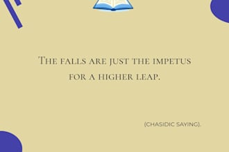 create custom design quotes from the talmud and torah