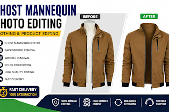 do ghost mannequin photo editing