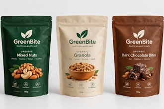 design food packaging, stand pouch, food label, pizza box design snack packaging