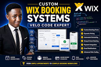 setup an automated wix booking system with wix velo code, wix automations, wix