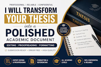 transform your thesis into a polished academic document