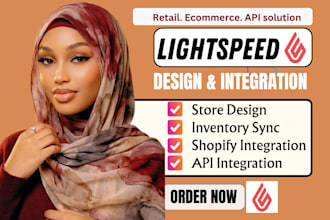 design, develop lightspeed ecwid and integrate retail pos with your online store