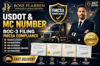 register your trucking authority and fmcsa compliance