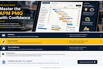 provide pmq coaching and project management support