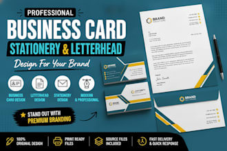 design professional business cards and stationery designs