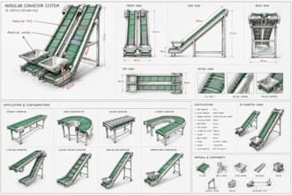 design robotic automated warehouse conveyor systems, airport baggage conveyor