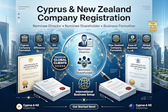 register cyprus and new zealand company with nominee director shareholder