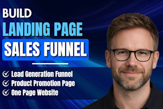 landing page design lead capture page one page website systeme io sales funnel