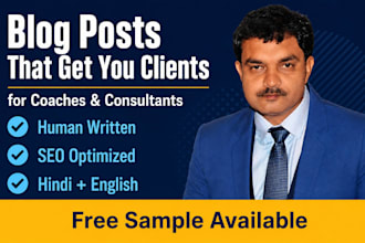 write SEO blog posts  for coaches and consultants