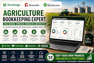 manage farmlogs, granular and quickbooks for agriculture firms