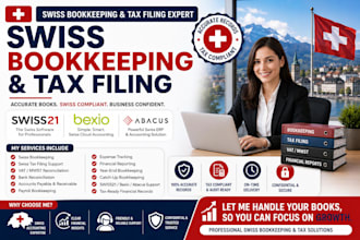 do swiss bookkeeping and tax filing in swiss21, bexio, abacus
