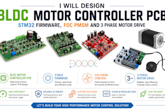 design bldc motor controller pcb stm32 firmware foc pmsm and 3 phase motor drive