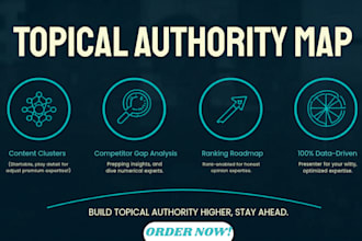 create a complete topical authority map and semantic SEO strategy