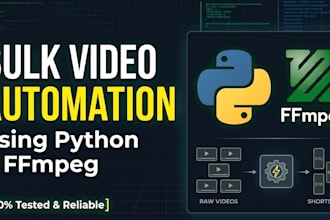build a custom python ffmpeg script for bulk video processing