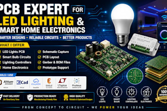 custom pcb for led lights, smart bulbs, and home electronics circuits