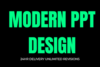 design modern power point presentation slides