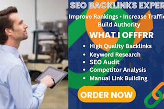 build high quality SEO backlinks and manual link building