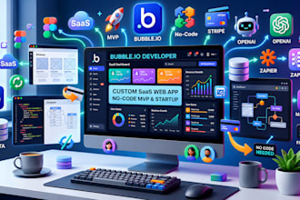 be expert bubble io developer, for bubbble saas web application and no code mvp