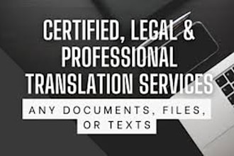 translate legal and official documents between english and swahili