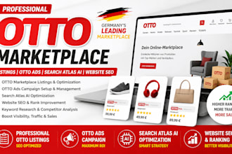 setup otto marketplace listings otto ads otto search atlas ai website seo rank
