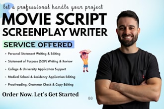 ghostwrite movie script, screenplay screenwriting, feature film script tv
