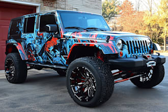 professional vehicle wrap design, car wrap