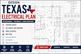 design texas electrical plan lighting layout sld autocad panel schedule mep plan