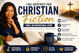 ghostwrite a christian fiction novel or inspirational story