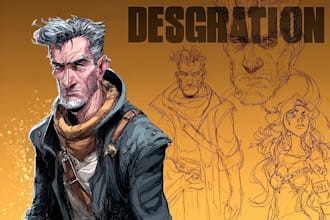draw cartoon, comic illustrations and mascot characters