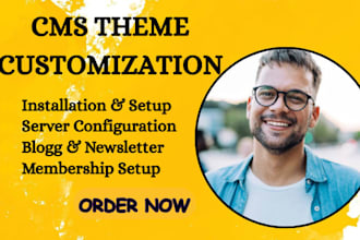 built ghost cms website setup ghost blog customize  ghost theme ghost newsletter