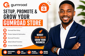 setup gumroad, gumroad website, gumroad promotion,gumroad book promotion,gumroad