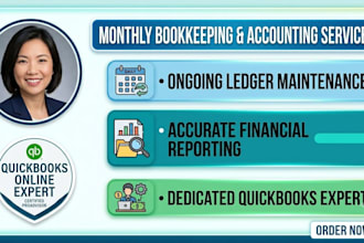 provide monthly bookkeeping and accounting services