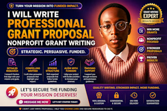 write professional grant proposal, nonprofit grant writing