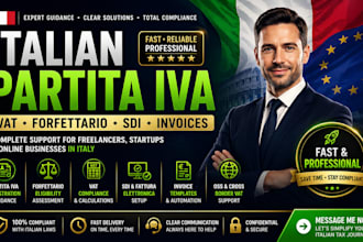 register italian partita iva, forfettario guidance, vat, sdi and invoices