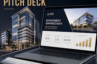 design real estate pitch deck property investor raise capital presentation