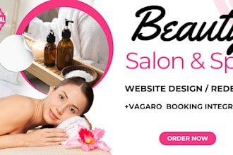 setup vagaro website spa and beauty website