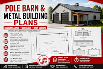 design pole barn garage and metal building plans