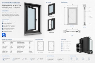 create high quality revit parametric family and bim content