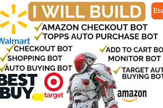 do amazon checkout bot, topps auto purchase bot, target auto buying successfully
